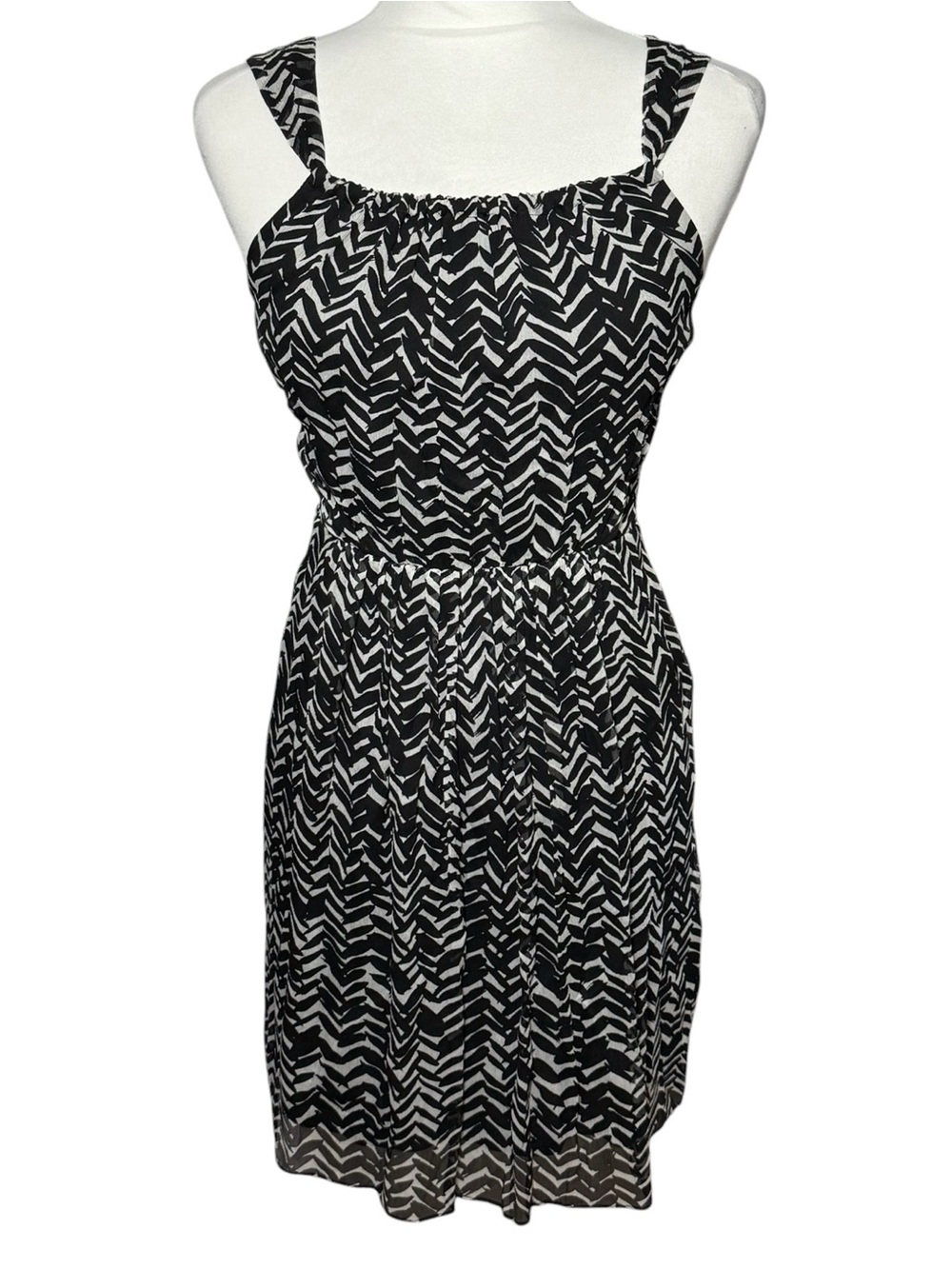 Burberry Brit Printed Pleat Mulberry Silk Dress Size 6